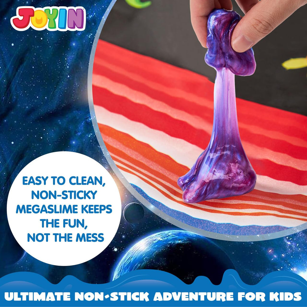 JOYIN Slime Party Favors, 24 Pack Galaxy Slime Ball - Stretchy, Non-Sticky, Mess-Free, Stress Relief, and Safe - Toys for Girls and Boys - Classroom Reward, Party Supplies, Halloween