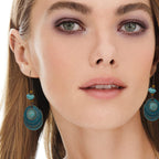 JMScape 45 Pairs Boho Vintage Drop Dangle Earrings Set for Women, Fashion Bohemian Earrings National Style Tassel Eardrop Hollow Bronze Waterdrop Leaf Jewelry for Valentine's Day Gifts