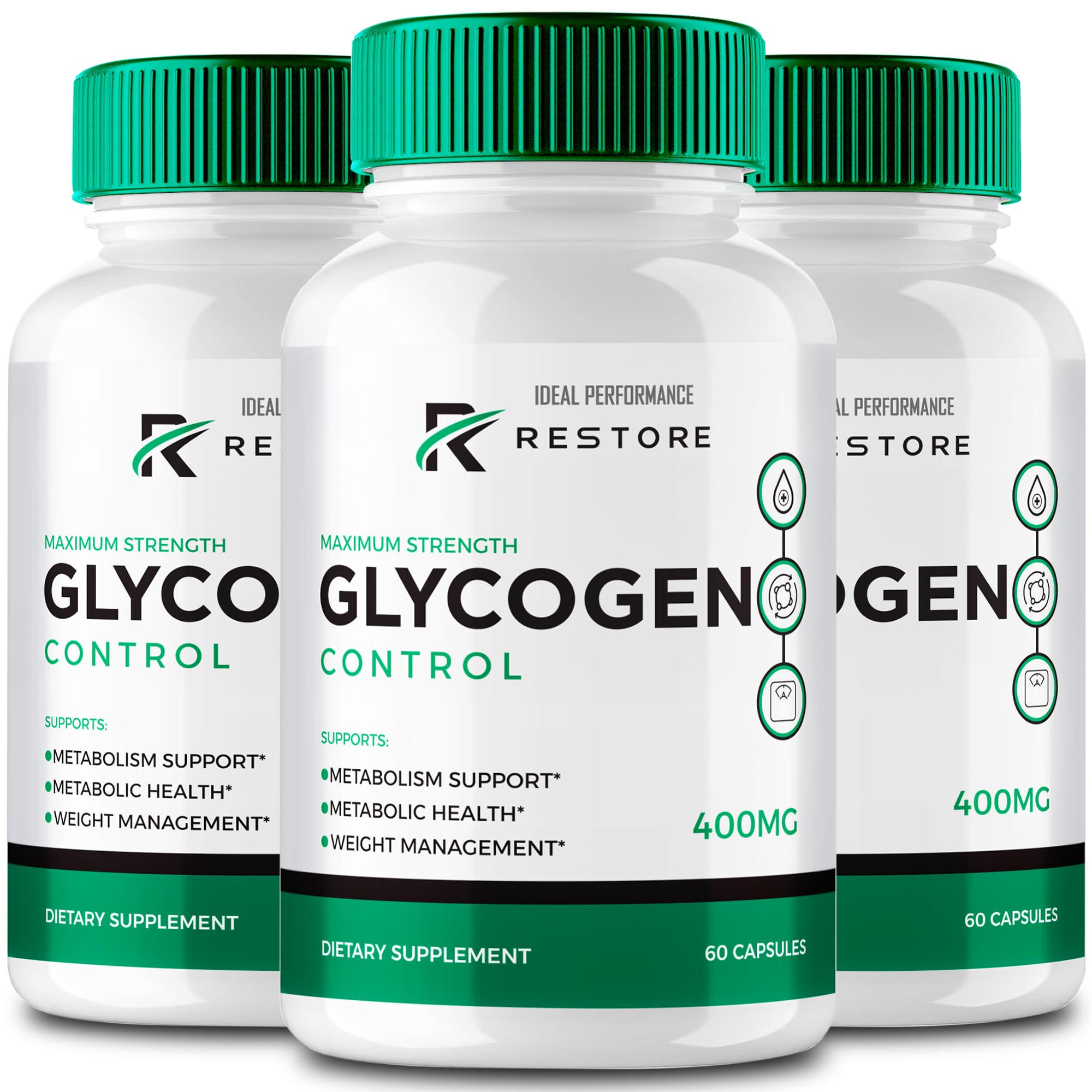 Restore Glycogen Control Capsules, RestoreGlycogen All Natural Formula Pills, RestoreGlycogen Control Pills - Maximum Strength, RestoreGlycogenControl Capsules Official Formula Reviews (3 Pack)