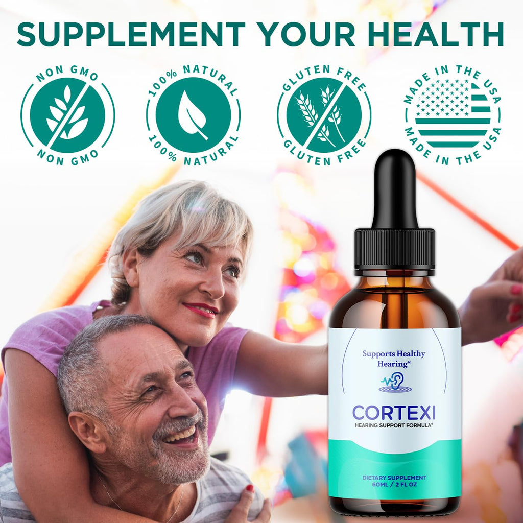 Cortexi Drops, Cortexi Ear Health Support with All Natural Ingredients, Advanced Formula Health and Wellness Support Supplement with Maximum Strength Multivitamins Hearing Support (30 Servings)