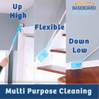 Baseboard Buddy 20-Pack Replacement Pads | Reusable Cleaning Pads for Wet & Dry Use | Trap Dust, Dirt & Pet Hair | Mop Pad Refills for Baseboards, Trim, Molding & More