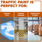 INSL-X Acrylic Latex Traffic Paint, White, 1 Gallon