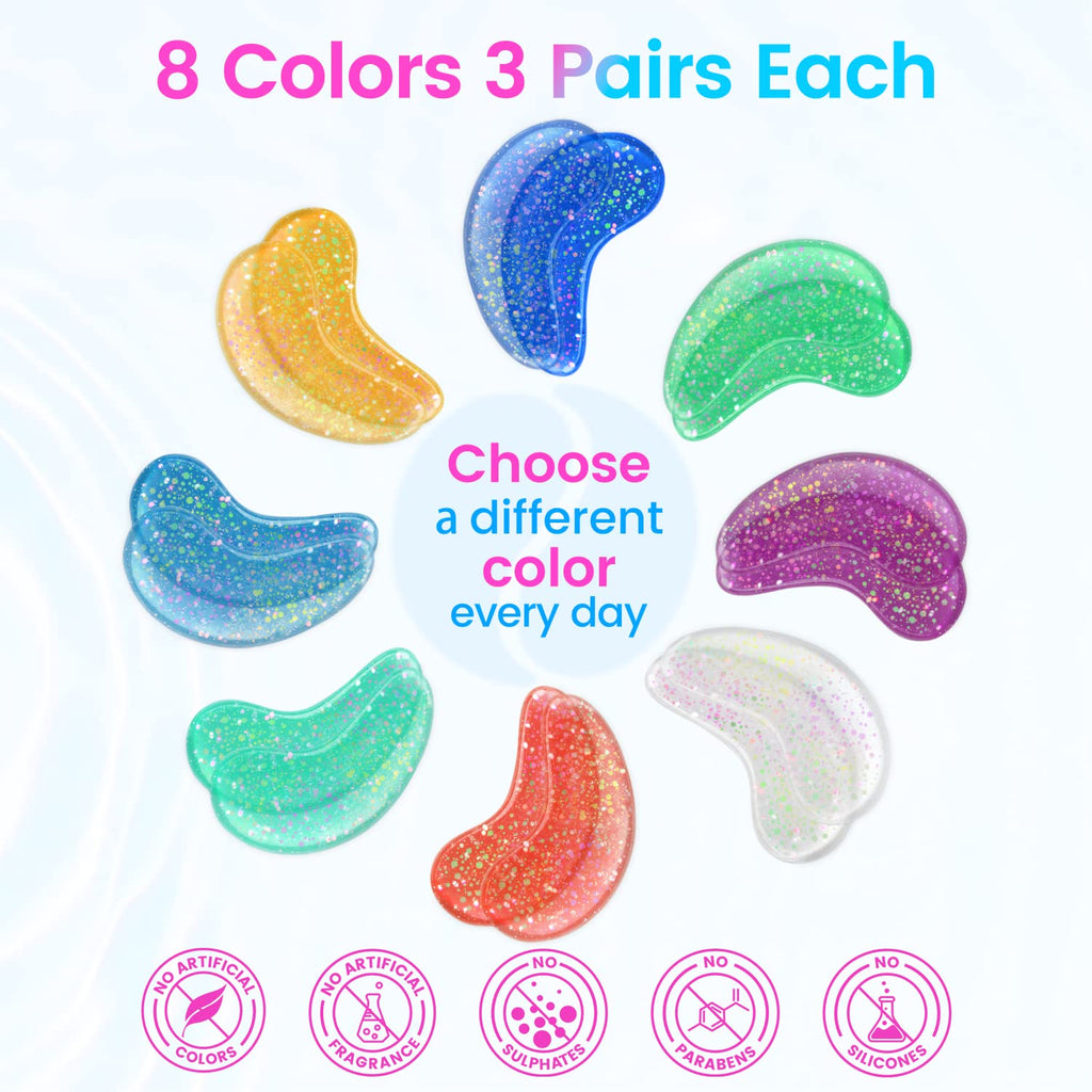 Onespring Eye Masks (48 Pairs) - Face Masks Skincare, Undereye Patches for Puffy Eyes, Dark Circles, Wrinkles, Collagen Eye Gels for Bridesmaid - Gifts for Women, Bachelorette Party Favors