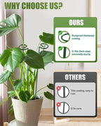 12 Pack 36 Inch Plant Support Stakes for Outdoor Plants and Indoor Flowers