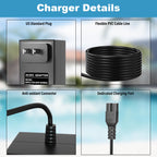 25.2V Charger for WYBOT Robotic Pool Vacuum Cleaner Compatible with Wybot C1 OS7010C Cordless Pool Vacuum Cleaner Power Adapter Cord