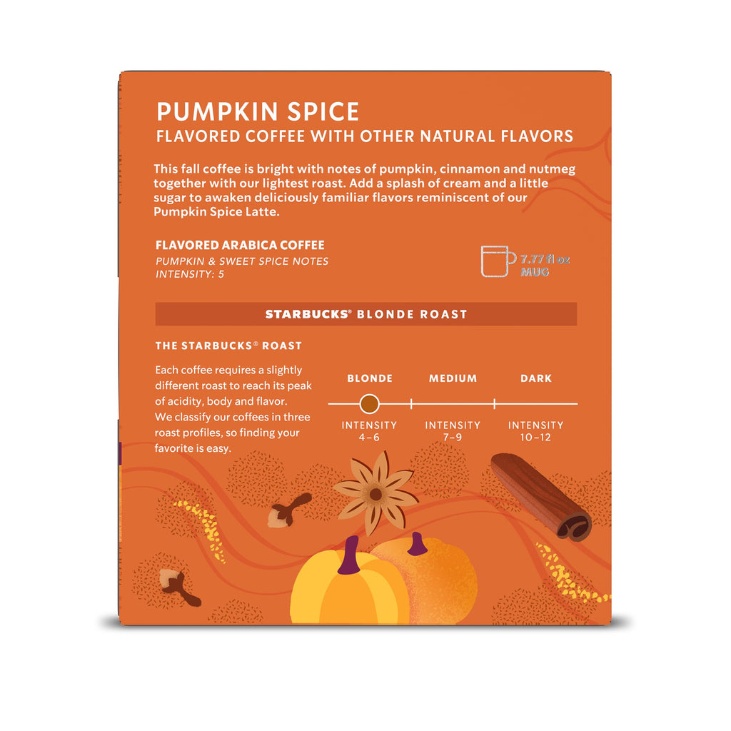 Starbucks by Nespresso Vertuo, Pumpkin Spice, 32-count Coffee Pods, Brews 7.8 oz.