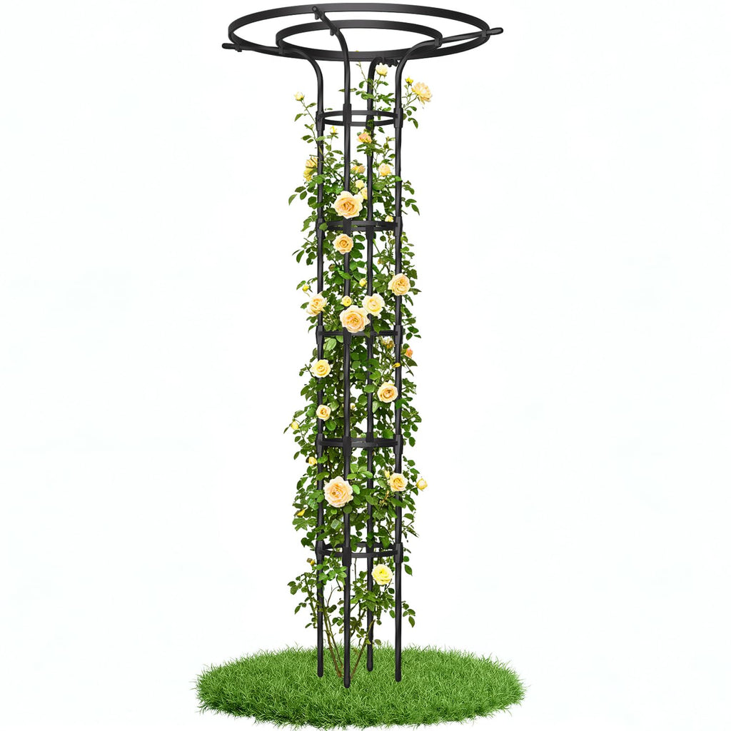 Garden Trellis for Climbing Plants Outdoor,84.6" Tall Umbrella Trellis