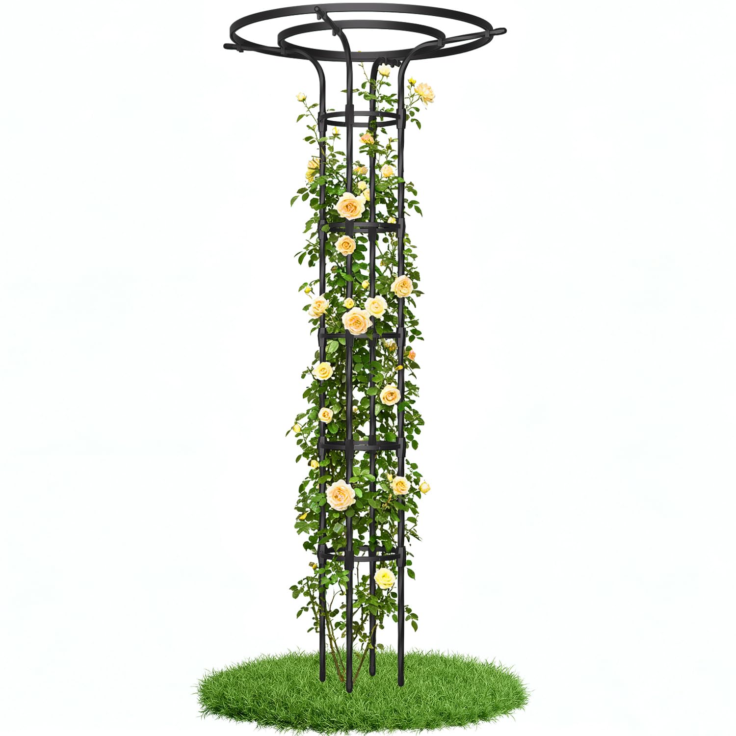 Garden Trellis for Climbing Plants Outdoor,84.6" Tall Umbrella Trellis
