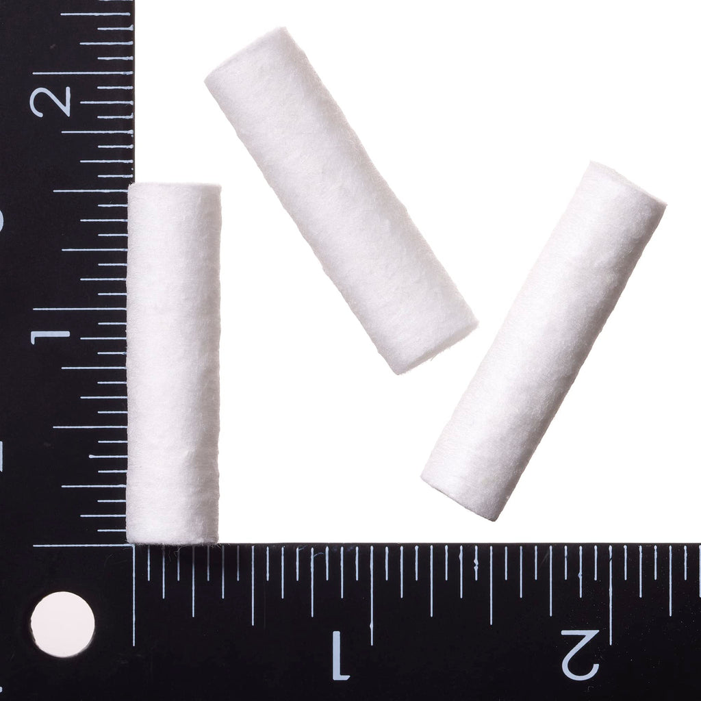 100 Dental Cotton Rolls, 1.5 Inch Nosebleed Plugs for Kids or Adults - Extra Absorbent Blood Clotting, Cotton Rolls (100 Count)