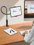 Lamicall Gooseneck Tablet Holder for Bed, Unique Tapered Flexible Arm