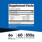 Nutricost BCAA Powder (Orange Mango, 60 Servings) - 2:1:1 Optimal Ratio, Gluten Free, Non-GMO, Vegetarian
