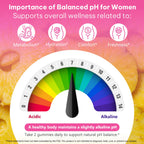 KITNOBLIS Feminine Probiotic Gummies with Slippery Elm- Pineapple Gummies for Women pH Balance, Gut Health & Immune Supports | with Prebiotics & Lactobacillus Blend (60 Gummies)