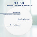 TUCKS Medicated Cooling Pads, 100 Count – Hemorrhoid Pads with Witch Hazel, Cleanses Sensitive Areas, Protects from Irritation, Hemorrhoid Treatment, Medicated Pads Used by Hospitals