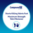 Compound W Wart Remover Maximum Strength One Step Pads with Salicylic Acid, 14 Medicated Pads
