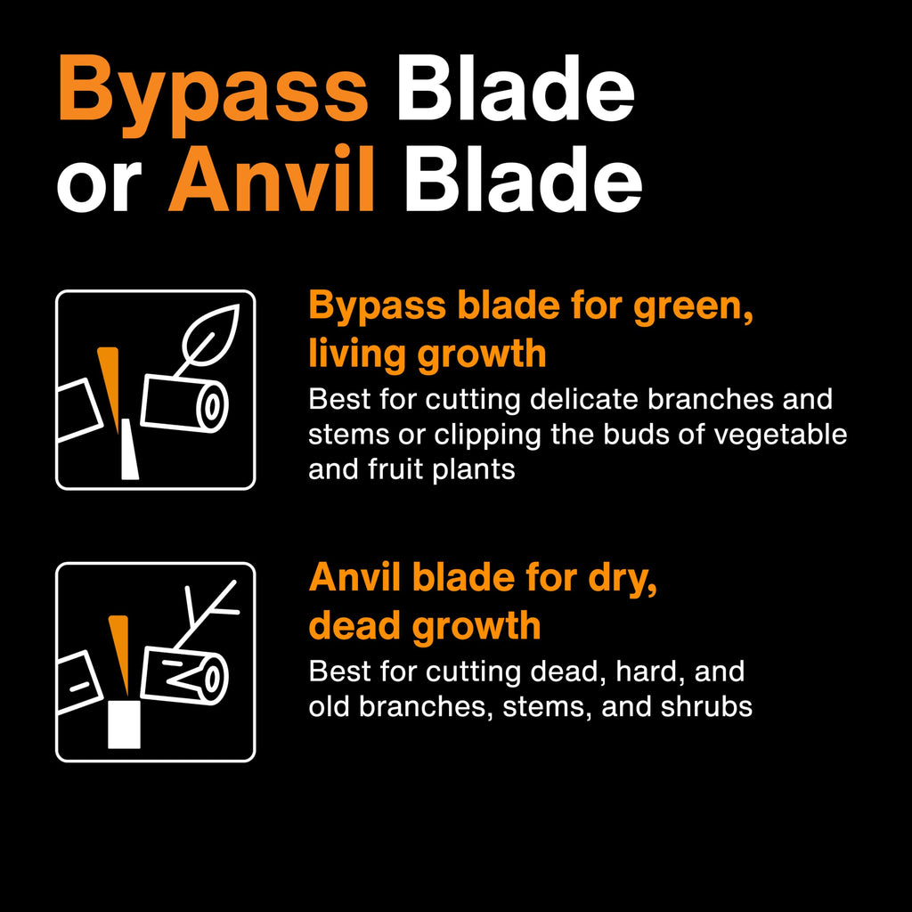 Fiskars Power-Lever Anvil Pruning Shears, 5/8" Cut Capacity Garden Clippers