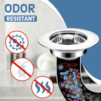 Kitchen Sink Drain Strainer 2 Pack, 304 Stainless Steel Pop Up Sink Stopper, Anti-Clogging Sink Drain Strainer for US Standard Kitchen Drain (Chrome)
