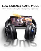Picun B8 Wireless Bluetooth Headphones, 120H Playtime, 3EQ Modes, Black