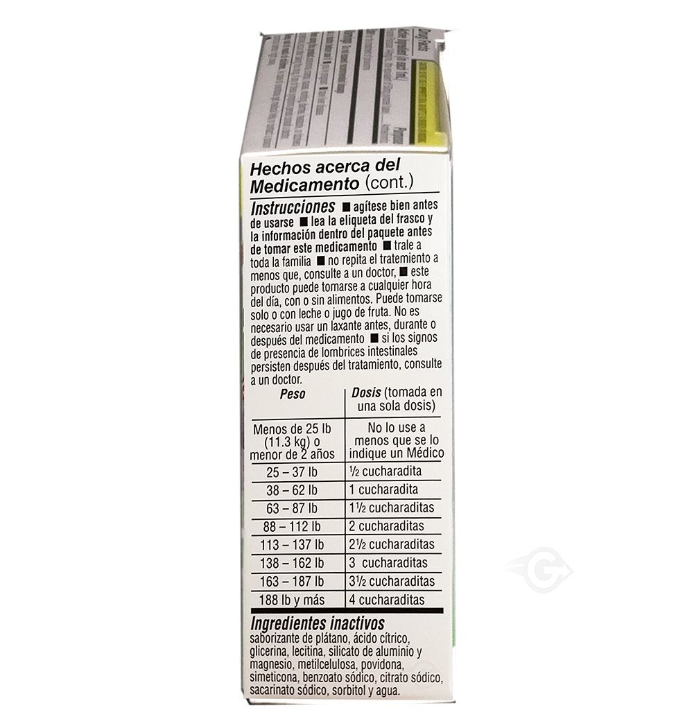 Lombrisaca Medicina Worms Treatment 1 oz - Tratamiento para Lombrices Estomacales (Pack of 1)