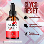 Glyco Reset Drops, Official GlycoReset Drops with All Natural Ingredients, Advanced Overall Health and Wellness Vitamin Formula Maximum Strength Active Lifestyle Multivitamins Support (30 Servings)