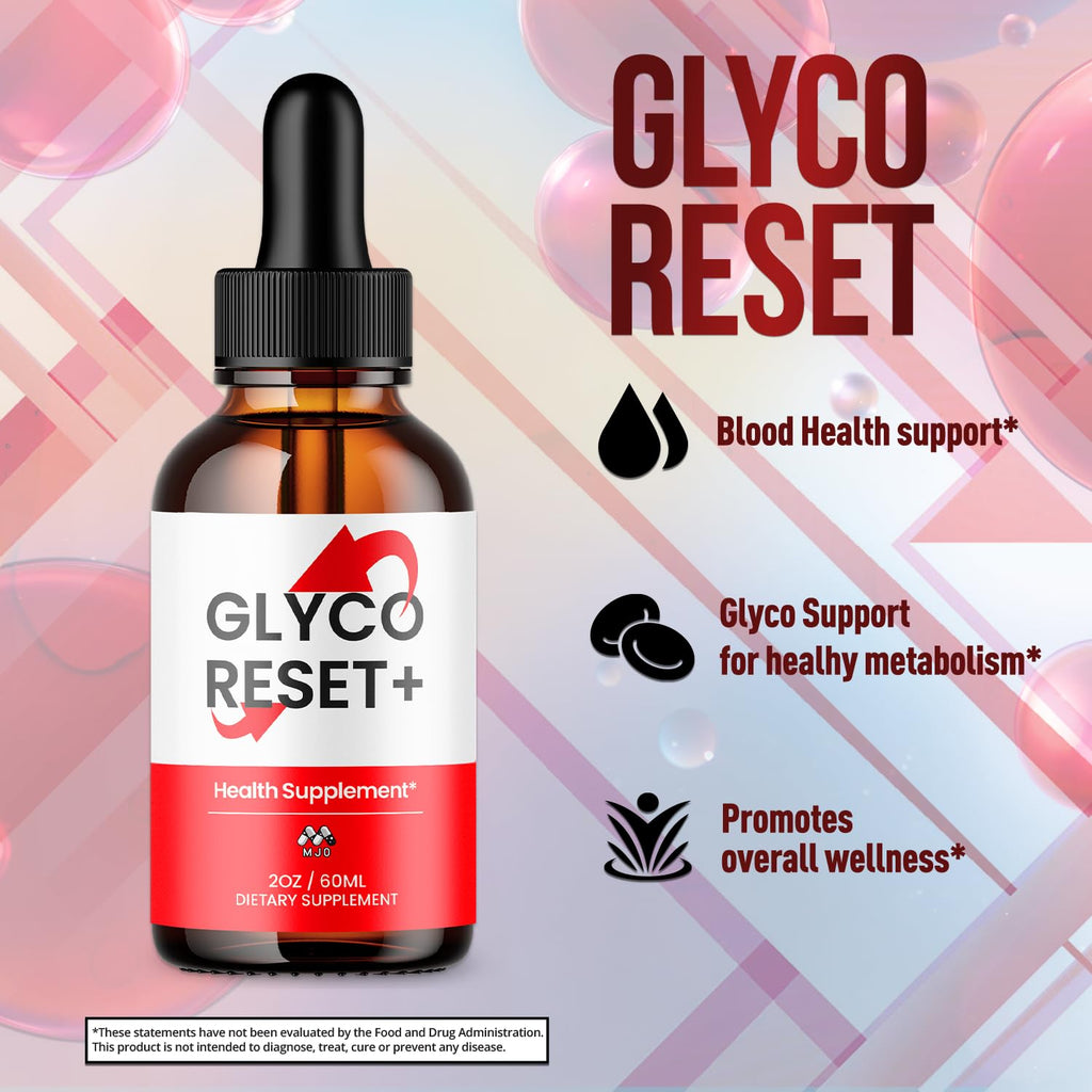 (2 Pack) Glyco Reset Drops,Official GlycoReset Drops with All Natural Ingredients, Advanced Overall Health & Wellness Vitamin Formula Max Strength Active Lifestyle Multivitamins Support (60 Servings)