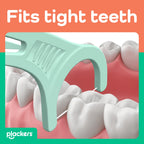 Plackers® Micro Line® Floss Picks - Intense Mint, Floss Fiber Made Without PTFE, 300 Count