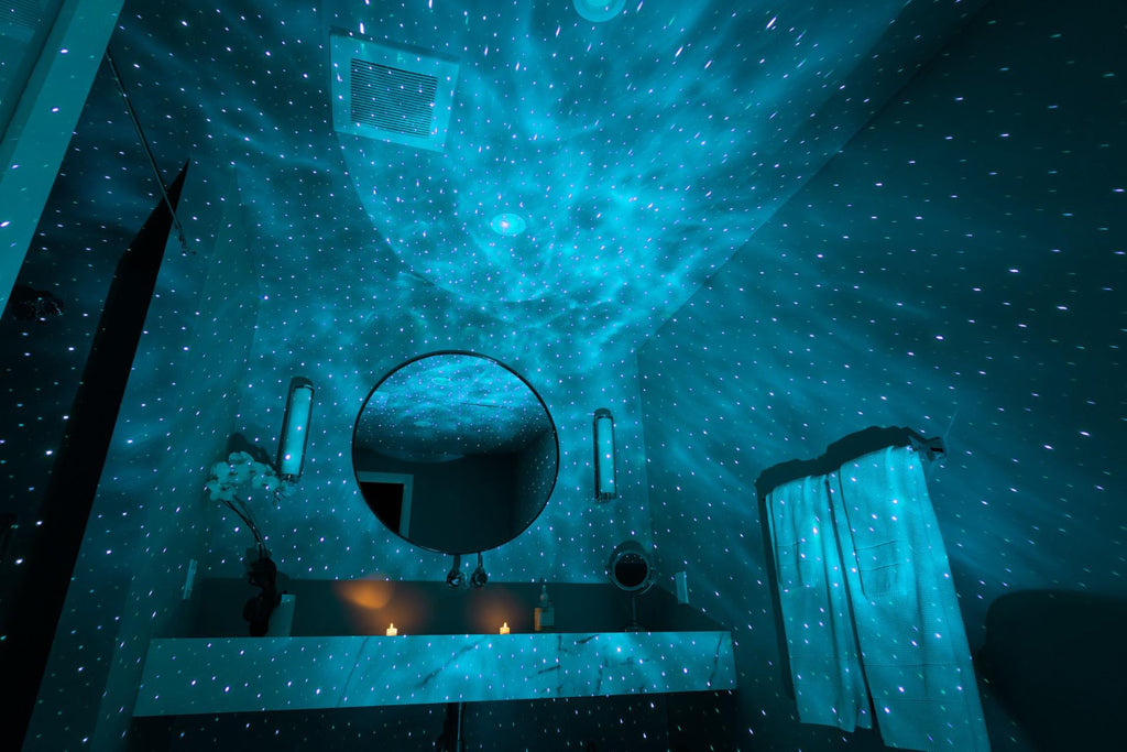 Blisslights Sky Lite Evolve - Star Projector, Galaxy Projector, LED Nebula Lighting, WiFi App, for Meditation, Relaxation, Gaming Room, Home Theater, and Bedroom Night Light Gift (Blue Stars)