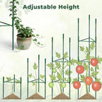 SDLDEER 6 Pack 48in Adjustable Metal Tomato Cages for Garden
