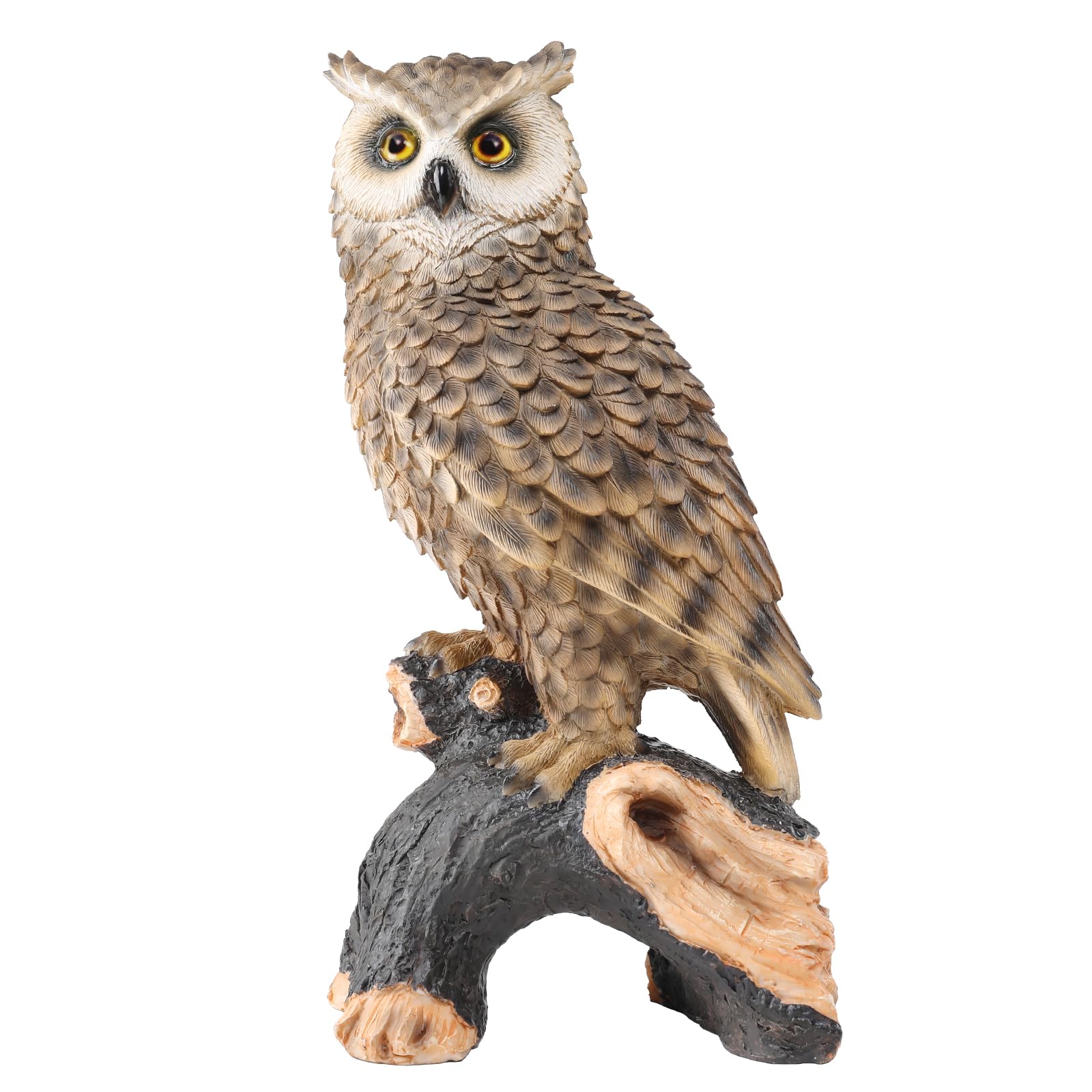 Owl Garden Statue Outdoor, Resin Outdoor Owl Statue, Owl Decoy Yard Decor