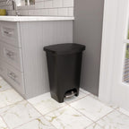 Glad Premium Trash Can with Clorox Odor Protection, 13 Gallon, Black