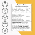 Supersmart - Dihydromyricetin 600mg per Day (High Purity) - DHM 98% Dihydromyricetin Supplement - Ampelopsis Grossedentata Extract | Non-GMO & Gluten Free - 60 Tablets