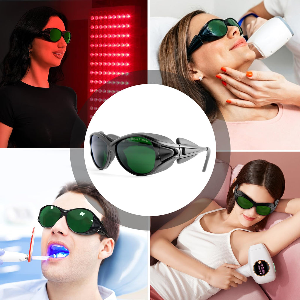 ULTREMA Laser Safety Glasses IPL 200-2000nm, IPL Laser Hair Removal Glasse, Red Light Therapy and Laser Cosmetology Operator Eye Protection.