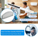 Upgraded WE03X23881 Dryer Lint Screen Filter Replacement for GE Dryer, GTD65EBSJ3WS GTD33EASK0WW GTD42EASJ2WW GTD42GASJ2WW GTD45EASJ2WS PS11763056 Stainless Steel Metal Screen with Cleaner Kit Brush