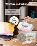 Phomemo 4x6 Thermal Shipping Labels 500 PCS Fanfold Labels for Address Mail