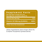 Premier Research Labs Vitamin D3 Serum - Liquid Vitamin D Oil Drops for Adults, Liquid Vitamin D3 5000 IU, Sublingual Vit D3 Liquid - 0.43 fl oz