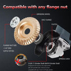 5PCs Angle Grinder Wood Carving Grinding Disc Set | 4" or 4 1/2" Wood Shaping Wheels for Stump Grinders | 5/8 inch Arbor | High-Speed Wood Grinding & Polishing Accessory Kit