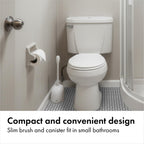 OXO Good Grips Compact Toilet Brush & Canister with Automatic Canister Door