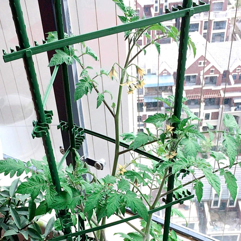 Orgrimmar 4 Pack Tomato Trellis & Cages, Plant Support Stakes for Outdoor Vertical Garden, Climbing Plants, Vegetables, Tomatoes, Cucumbers