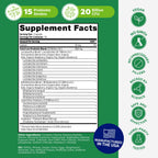 Probulin Total Care Probiotic Supplement, Daily Gut, Digestive, and Immune Health Probiotics Capsules for Men and Women, 20 Billion CFU, Vegan, 30 Count Box