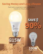 TJOY 20 Pack LED Light Bulbs, 100 Watt Equivalent A19 LED Bulbs, Soft Warm White 2700K, Energy Saving Light Bulb with E26 Standard Base, 1500 Lumens Non Dimmable Lamp Bulb for Home Bedroom Kitchen