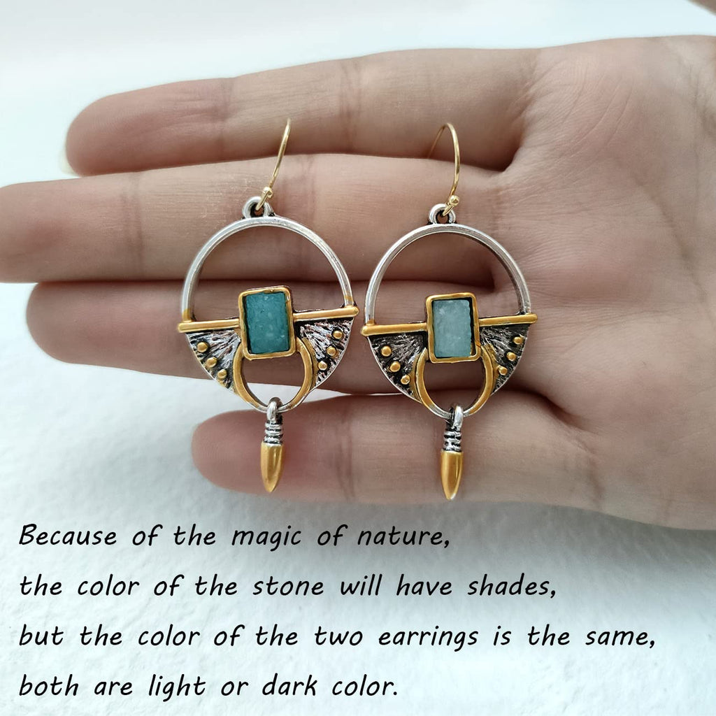 JA.S.JR Vintage Boho Earrings 14K Gold Plated Drop Dangle Earrings for Women