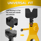 TONDA Jack Pads, Universal Rubber Rail Pinch Weld Protector, Slotted Adapter for Jack Stand and Floor Jack