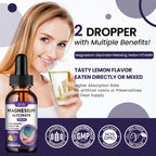 Magnesium Glycinate Supplement, Magnesium Liquid Drops with Magnesium Glycinate 500mg Vitamin B6, Ashwagandha, L - Theanine, Chamomile -Support Stress Relief, Bone, Muscle, Mood Vegan