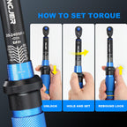 INGJER Torque Wrench, UPGRADE Mini 1/4" Drive Click Torque Wrench,20-240in.lb,Dual-Direction Adjustable 72 Tooth Click 1/4 InchTorque Wrench Bicycle for Bike, Motorcycle,Professionals & DIYers
