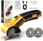 Electric Scissors, Cardboard Cutter, With LED Light, High-Efficiency Brushless Motor, 2000mAh Battery, Tungsten Steel Blade, Suitable for Cloth, Cardboard, Carpet Wire Rope Cutters Orange