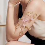 Kigeli Fairy Flower Arm Cuff Jewelry for Women, Renaissance Elf Accessories