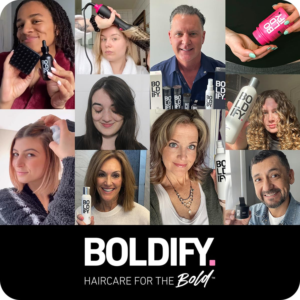 BOLDIFY Thickening Shampoo - Rice Water for Thinning and Oily Hair - Volumizing Shampoo for Fine Hair, Weightlessly Removes Excess Oil - 8oz