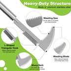 Crack Weeder Crevice Weeding Tool with 22'' to 64'' Adjustable Long Handle