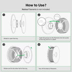 Original AMS Detachable Filament Spool Compatible with Bambu Lab 3D Printer,Reusable Filament Reel Holder Fits PLA, PETG, ABS Filament Spool for Bambulab A1/A1 Mini,Support Low-Temp Environment ≤ 70°C