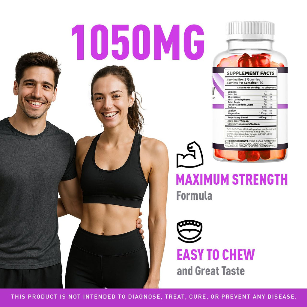 (3 Pack) VitaRenew Gummies - Original VitaRenew Advanced 1050MG Formula - Maximum Strength, Supplement Gummy Official Formula Vita Renew All Natural Overall Wellness Support, 180 Gummies for 3 Months