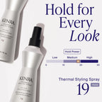 Kenra Professional Thermal Styling Spray 19 | Heat Protection | Firm Hold Heat-Activated | Tames Frizz, Flyaways & Adds Shine | All Hair Types | 10 fl. Oz